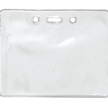 900610 IDP 100 pack clear horizontal badge holder