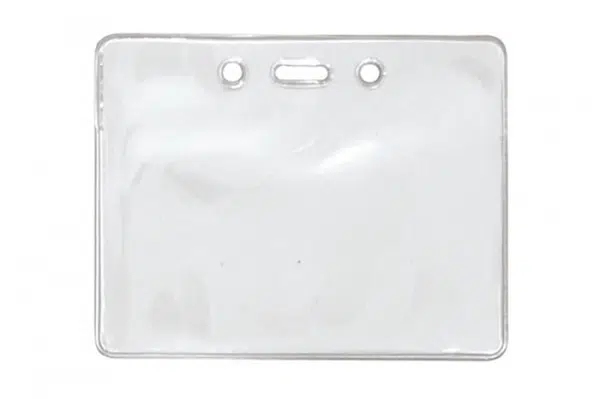 900610 IDP 100 pack clear horizontal badge holder