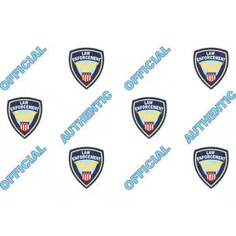IDP SHOLOPATCHQ63 Hologram patch type laminate film, 1mil(25mic) "Official Police", 250 images/roll (Special Order, Contact us for Lead Time)