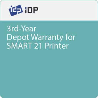 IDP ExtWarranty3 - Depot Warranty, Smart-21 printers (does not cover print heads)