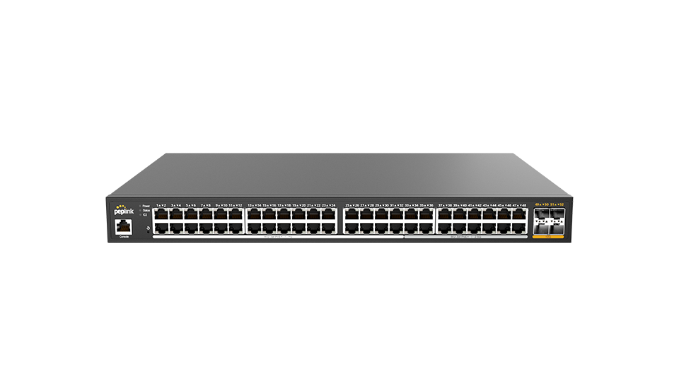 Peplink PLS-48-H2G-740W 48 PoE 2.5G Switch