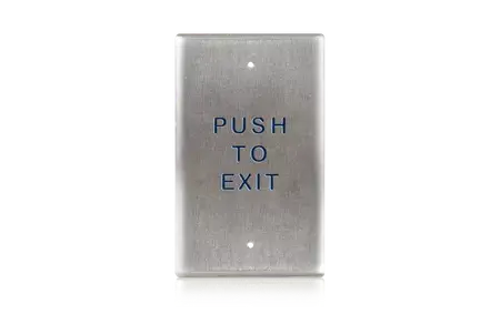 BEA Sensors 10PBO24E Single gang, “push to exit” text only