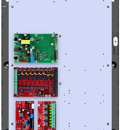 LifeSafetyPower BX75-B150C8D8E2S Software House Unified Power Systems 75W Dual Voltage, PoE 8 Relay Lock Outputs 8 Auxiliary Outputs