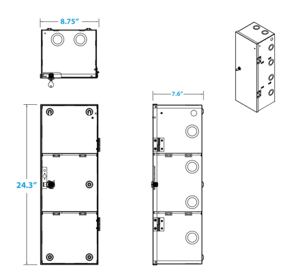 LifeSafetyPower EX-S4-BOXED Expansion Side Enclosure