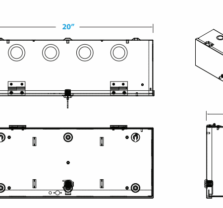 LifeSafetyPower EX-T4-BOXED Expansion enclosure for top or bottom of E4