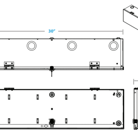 LifeSafetyPower EX-T8-BOXED Expansion enclosure for top or bottom of E8