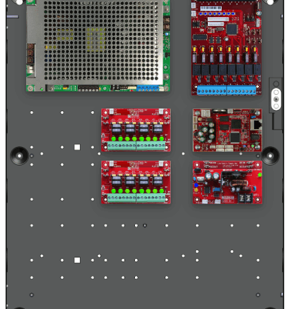 LifeSafetyPower FPG100-B1002D8M8NL4E2 Standard Power Systems 100W Dual Voltage, Universal 8 Managed Lock Outputs 16 Auxiliary Outputs
