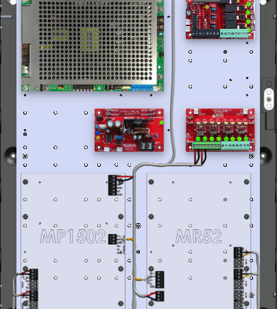 LifeSafetyPower FPG100-B100C4PD8PE2M/T4-A Mercury ProWire Power Systems 100W Dual Voltage, Universal 4 Relay Lock Outputs 8 Auxiliary Outputs