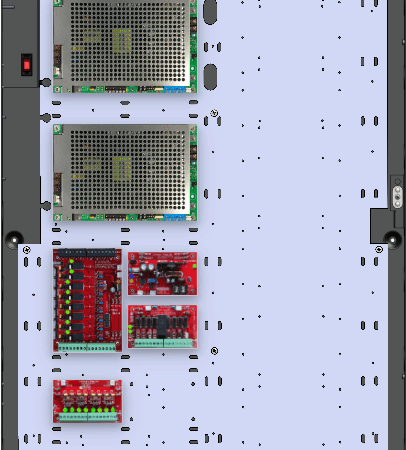 LifeSafetyPower FPG100/100-B100C8D8PF8PE6M Mercury Unified Power Systems 200W Dual Voltage, Universal 8 Relay Lock Outputs 8 Auxiliary Outputs