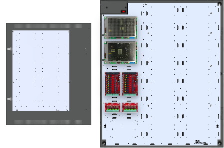 LifeSafetyPower FPG100/200-2C82D8PE8M3 Mercury Unified Power Systems 300W Dual Voltage, Universal 16 Relay Lock Outputs 16 Auxiliary Outputs