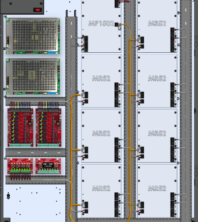 LifeSafetyPower FPG100/200-2C8P3D8PE8M2/P16-A Mercury ProWire Power Systems 300W Dual Voltage, Universal 16 Relay Lock Outputs 24 Auxiliary Outputs
