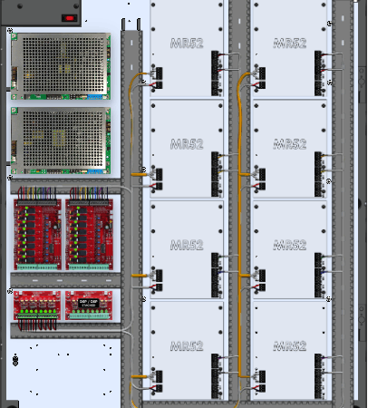LifeSafetyPower FPG100/200-2C8P3D8PE8M2/P16-C Mercury ProWire Power Systems 300W Dual Voltage, Universal 16 Relay Lock Outputs 24 Auxiliary Outputs
