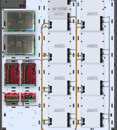 LifeSafetyPower FPG100/200-2C8P3D8PE8M2/T16-B Mercury ProWire Power Systems 300W Dual Voltage, Universal 16 Relay Lock Outputs 24 Auxiliary Outputs