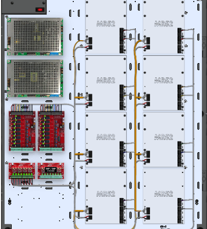 LifeSafetyPower FPG100/200-2C8P3D8PE8M2/T16-C Mercury ProWire Power Systems 300W Dual Voltage, Universal 16 Relay Lock Outputs 24 Auxiliary Outputs