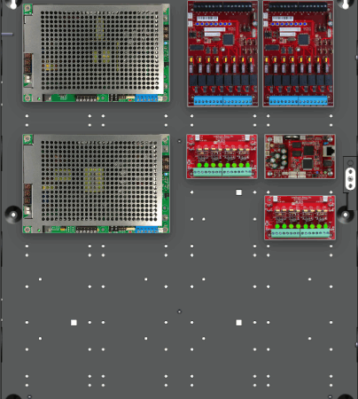LifeSafetyPower FPG100/200-2D8P2M8NL4E4 Standard Power Systems 300W Dual Voltage, Universal 16 Managed Lock Outputs 16 Auxiliary Outputs