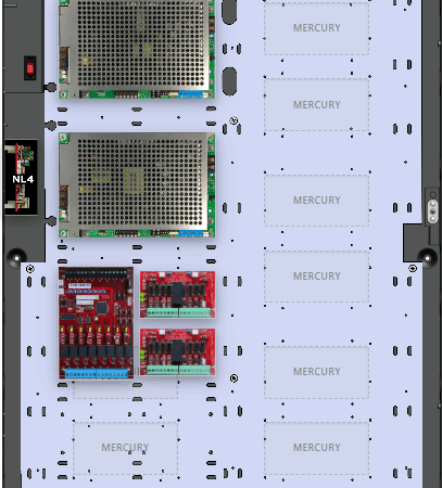 LifeSafetyPower FPG100/200-2F8PM8PNL4E6M Mercury Unified Power Systems 300W Dual Voltage, Universal 8 Managed Lock Outputs
