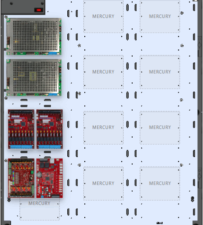 LifeSafetyPower FPG100/200-2M8NLXSD16E8M2 Mercury Unified Power Systems 300W Dual Voltage, Universal 16 Managed Lock Outputs 16 Managed Auxiliary Outputs