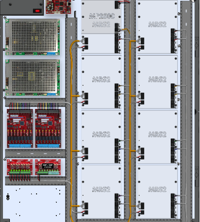 LifeSafetyPower FPG100/200-3D8P2M8PNL4E8M2/P16-B Mercury ProWire Power Systems 300W Dual Voltage, Universal 16 Managed Lock Outputs 24 Auxiliary Outputs