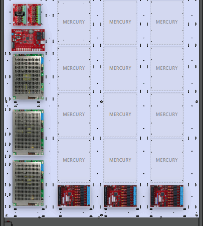 LifeSafetyPower FPG100/200/200-3D8P3M8PNLXE12M Mercury Unified Power Systems 500W Dual Voltage, Universal 24 Managed Lock Outputs 24 Auxiliary Outputs