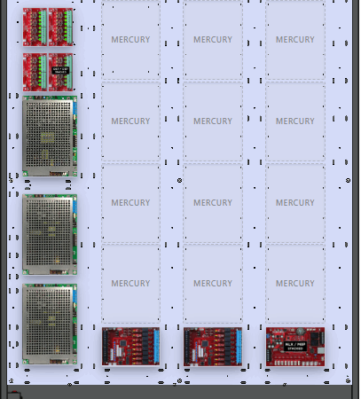 LifeSafetyPower FPG100/200/200-5D8P3M8PNLXE12M Mercury Unified Power Systems 500W Dual Voltage, Universal 24 Managed Lock Outputs 40 Auxiliary Outputs