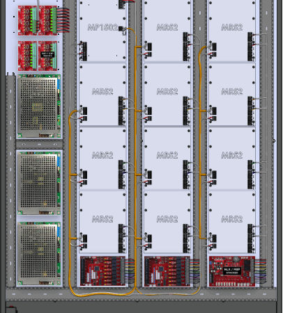 LifeSafetyPower FPG100/200/200-5D8P3M8PNLXE12M/P24-A Mercury ProWire Power Systems 500W Dual Voltage, Universal 24 Managed Lock Outputs 40 Auxiliary Outputs