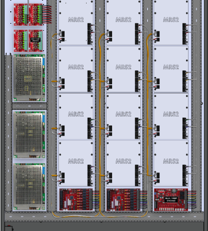 LifeSafetyPower FPG100/200/200-5D8P3M8PNLXE12M/P24-C Mercury ProWire Power Systems 500W Dual Voltage, Universal 24 Managed Lock Outputs 40 Auxiliary Outputs
