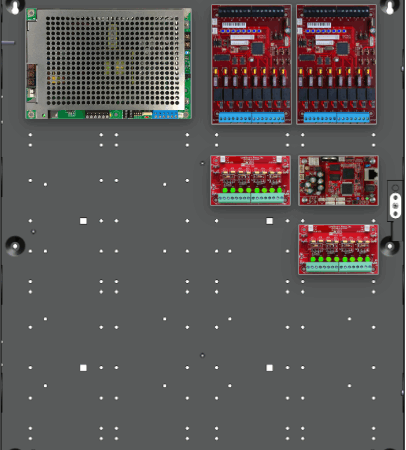 LifeSafetyPower FPG200-2D8P2M8NL4E4 Standard Power Systems 200W Single Voltage, Universal 16 Managed Lock Outputs 16 Auxiliary Outputs