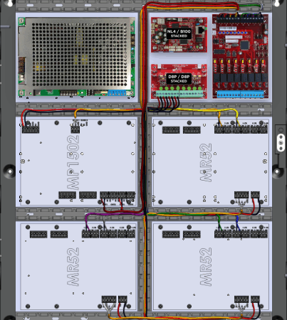 LifeSafetyPower FPG200-B1002D8PM8PNL4E4M/P8-A Mercury ProWire Power Systems 200W Dual Voltage, Universal 8 Managed Lock Outputs 16 Auxiliary Outputs