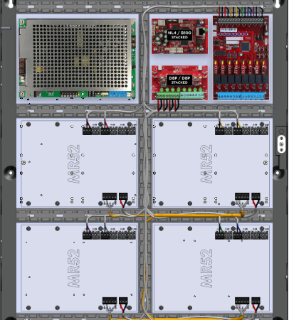 LifeSafetyPower FPG200-B1002D8PM8PNL4E4M/P8-C Mercury ProWire Power Systems 200W Dual Voltage, Universal 8 Managed Lock Outputs 16 Auxiliary Outputs