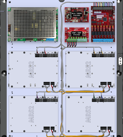 LifeSafetyPower FPG200-B1002D8PM8PNL4E4M/T8-C Mercury ProWire Power Systems 200W Dual Voltage, Universal 8 Managed Lock Outputs 16 Auxiliary Outputs