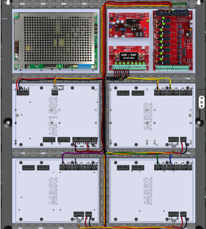 LifeSafetyPower FPG200-B100C8P2D8PE4M/P8-A Mercury ProWire Power Systems 200W Dual Voltage, Universal 8 Relay Lock Outputs 16 Auxiliary Outputs