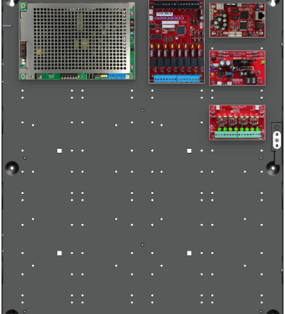 LifeSafetyPower FPG200-B100D8PM8NL4E4 Standard Power Systems 200W Dual Voltage, Universal 8 Managed Lock Outputs 8 Auxiliary Outputs