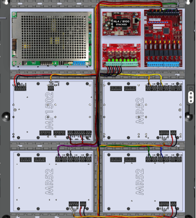 LifeSafetyPower FPG200-B100D8PM8NL4E4M/P8-A Mercury ProWire Power Systems 200W Dual Voltage, Universal 8 Managed Lock Outputs 8 Auxiliary Outputs