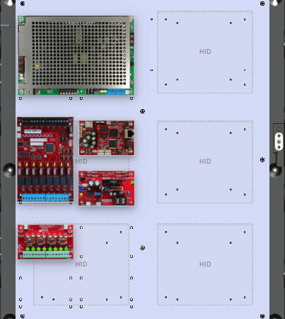 LifeSafetyPower FPG200-B100D8PM8NL4E4V HID Unified Power Systems 200W Dual Voltage, Universal 8 Managed Lock Outputs 8 Auxiliary Outputs