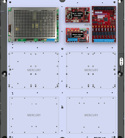 LifeSafetyPower FPG200-B100M8NL42SD4PE4M Mercury Unified Power Systems 200W Dual Voltage, Universal 8 Managed Lock Outputs 8 Managed Auxiliary Outputs