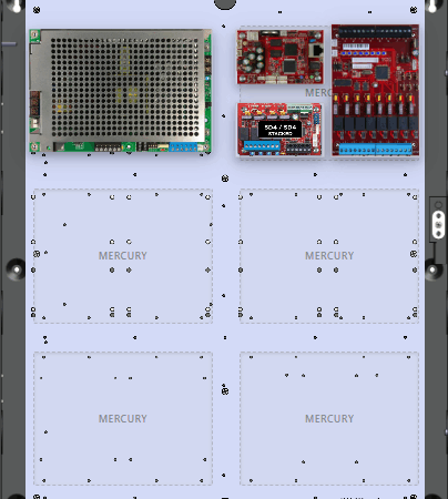 LifeSafetyPower FPG200-M8NL42SD4E4M Mercury Unified Power Systems 200W Single Voltage, Universal 8 Managed Lock Outputs 8 Managed Auxiliary Outputs