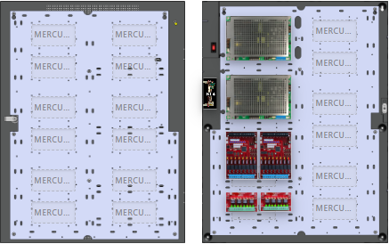 LifeSafetyPower FPG200/200-2D82M8NL4E6M1 Mercury Unified Power Systems 400W Dual Voltage, Universal 16 Managed Lock Outputs 16 Auxiliary Outputs