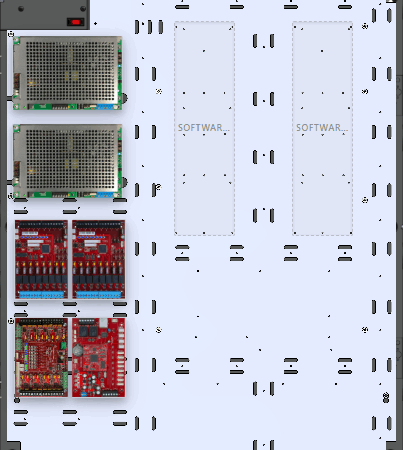 LifeSafetyPower FPG200/200-2M8NLXSD16E8S Software House Unified Power Systems 400W Dual Voltage, Universal 16 Managed Lock Outputs 16 Managed Auxiliary Outputs