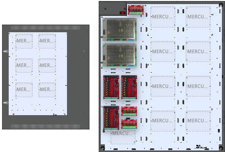 LifeSafetyPower FPG200/200-3C83D8PE8M3 Mercury Unified Power Systems 400W Dual Voltage, Universal 24 Relay Lock Outputs 24 Auxiliary Outputs