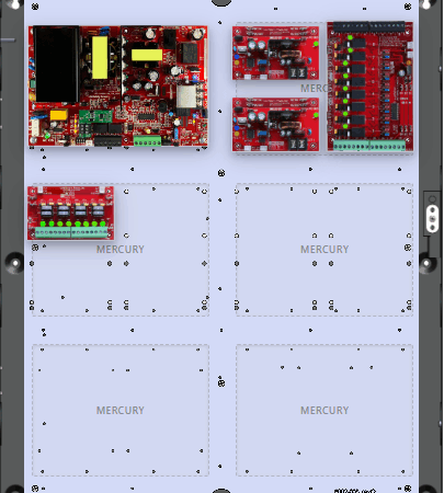 LifeSafetyPower FPO150-2B100C8PD8E4M Mercury Unified Power Systems 150W Dual Voltage, 120 VAC 8 Relay Lock Outputs 8 Auxiliary Outputs