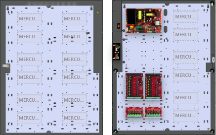 LifeSafetyPower FPO150-2C82D8PNL4E6M1 Mercury Unified Power Systems 150W Single Voltage, 120 VAC 16 Relay Lock Outputs 16 Auxiliary Outputs