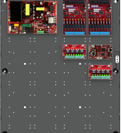 LifeSafetyPower FPO150-2D82M8NL4E4/E Standard Power Systems 150W Single Voltage, 230 VAC 16 Managed Lock Outputs 16 Auxiliary Outputs