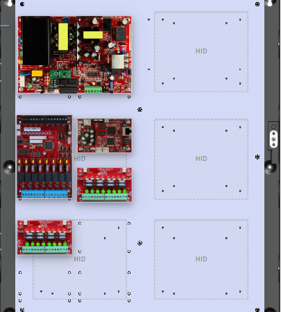 LifeSafetyPower FPO150-2D8M8NL4E4V HID Unified Power Systems 150W Single Voltage, 120 VAC 8 Managed Lock Outputs 16 Auxiliary Outputs