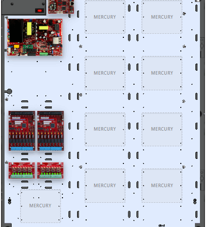 LifeSafetyPower FPO150-2D8P2M8NL4E8M2 Mercury Unified Power Systems 150W Single Voltage, 120 VAC 16 Managed Lock Outputs 16 Auxiliary Outputs