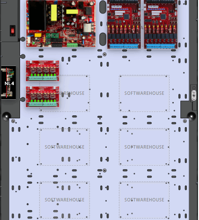 LifeSafetyPower FPO150-2D8P2M8PNL4E6S Software House Unified Power Systems 150W Single Voltage, 120 VAC 16 Managed Lock Outputs 16 Auxiliary Outputs