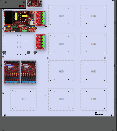 LifeSafetyPower FPO150-2D8P2M8PNL4E8V HID Unified Power Systems 150W Single Voltage, 120 VAC 16 Managed Lock Outputs 16 Auxiliary Outputs