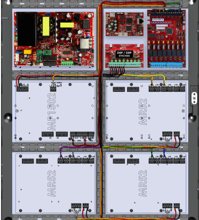 LifeSafetyPower FPO150-2D8PM8NL4E4M/P8-A Mercury ProWire Power Systems 150W Single Voltage, 120 VAC 8 Managed Lock Outputs 16 Auxiliary Outputs