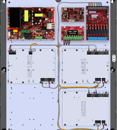 LifeSafetyPower FPO150-2D8PM8NL4E4M/T6-A Mercury ProWire Power Systems 150W Single Voltage, 120 VAC 8 Managed Lock Outputs 16 Auxiliary Outputs