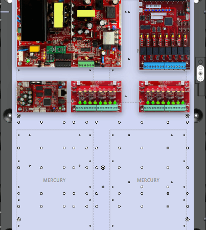 LifeSafetyPower FPO150-2D8PM8PNL4E2M Mercury Unified Power Systems 150W Single Voltage, 120 VAC 8 Managed Lock Outputs 16 Auxiliary Outputs