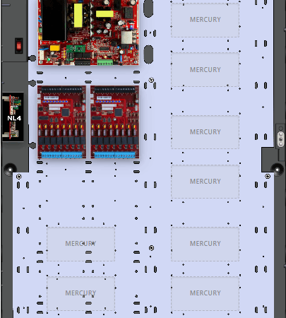 LifeSafetyPower FPO150-2M8NL4E6M Mercury Unified Power Systems 150W Single Voltage, 120 VAC 16 Managed Lock Outputs